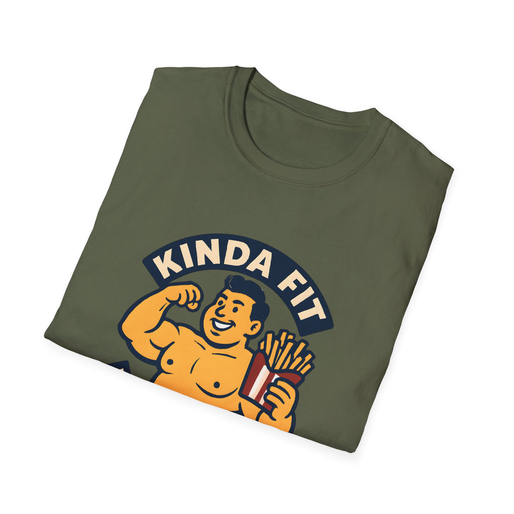 Muscular man with fries T-Shirt
