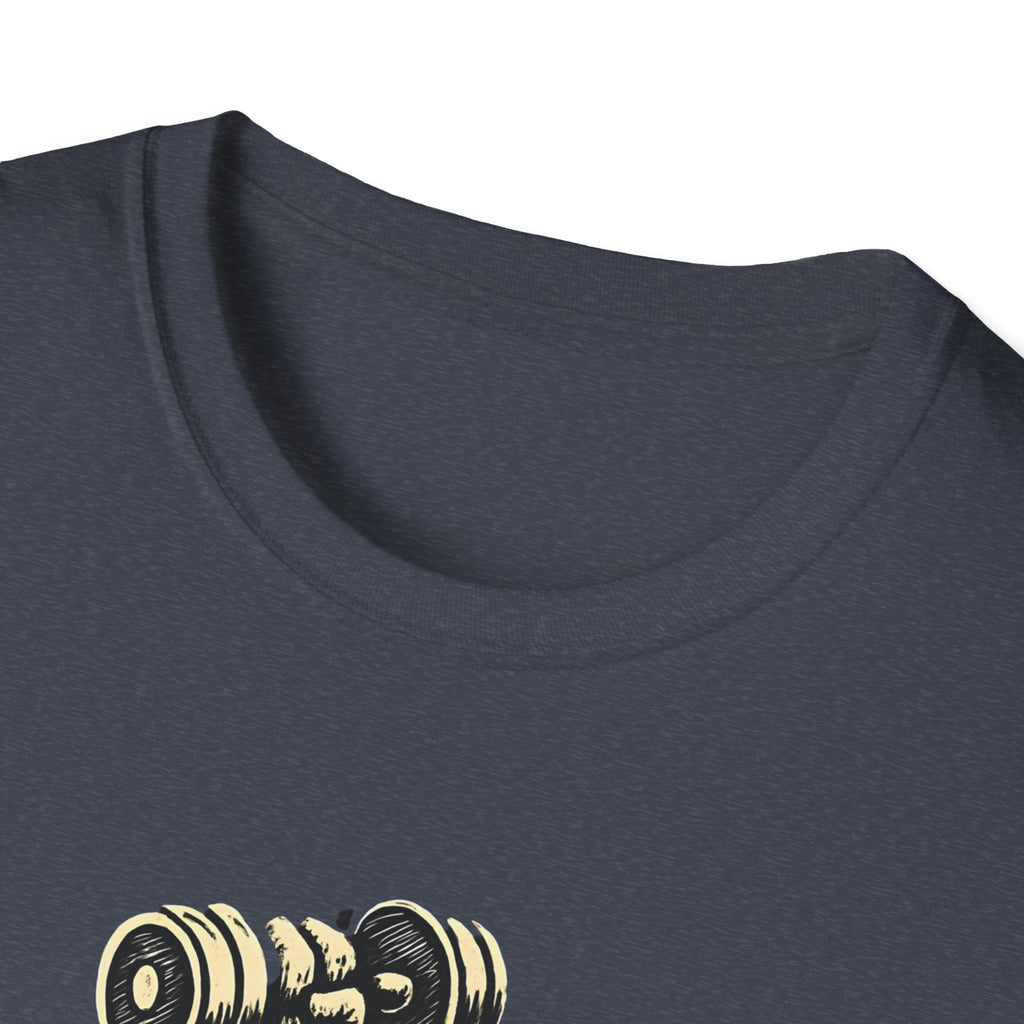 Cat Lifts Dumbbell T-Shirt