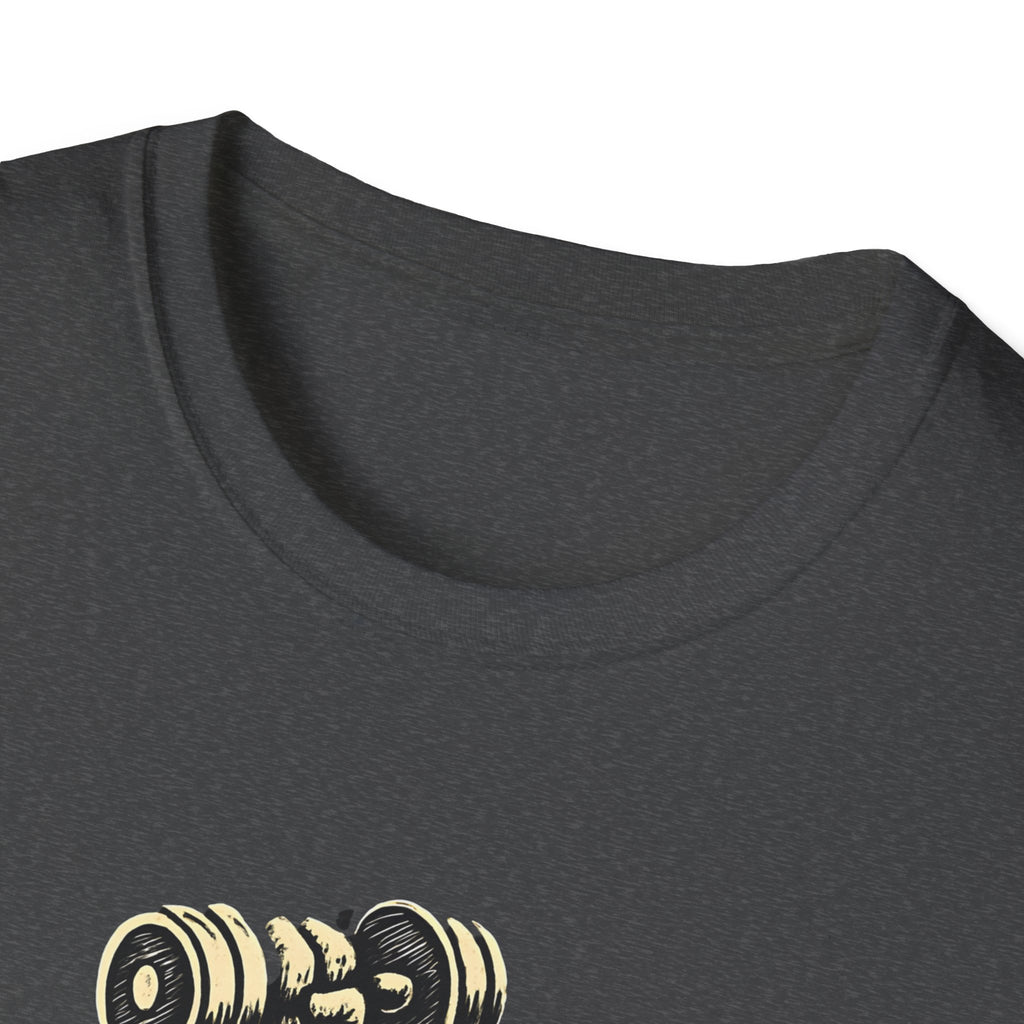Cat Lifts Dumbbell T-Shirt