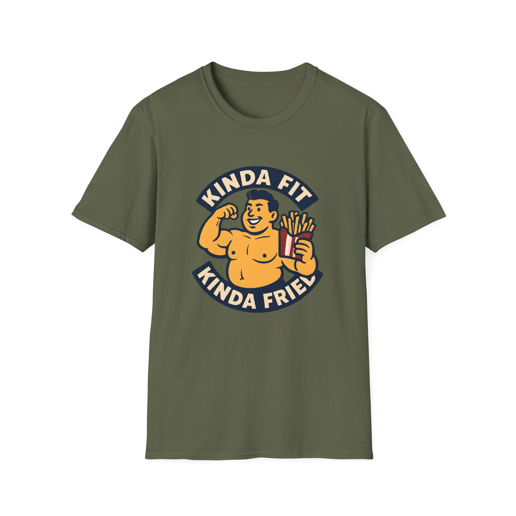 Muscular man with fries T-Shirt
