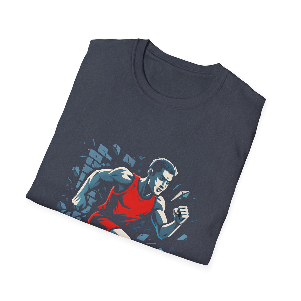 Runner Breaks Through Wall T-Shirt