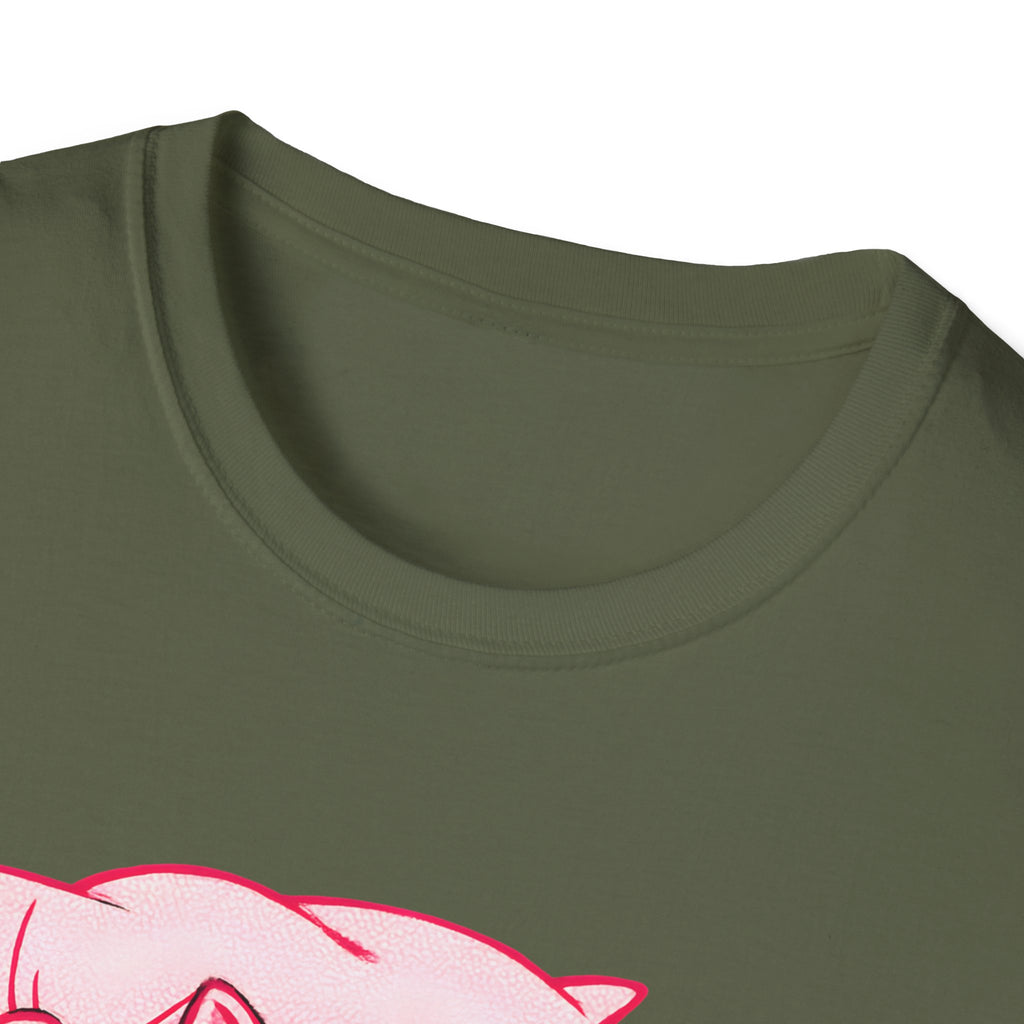 Napping Cat in Activewear T-Shirt