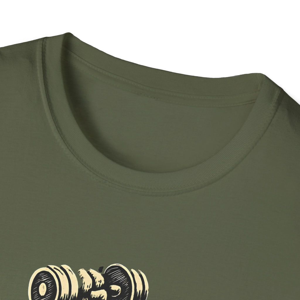 Cat Lifts Dumbbell T-Shirt